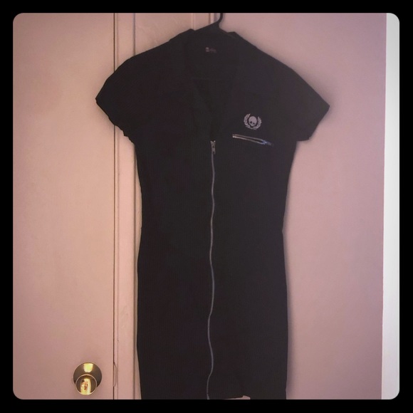 Adeline Street Dresses Adeline Street Pinstripe Goth Dress Poshmark